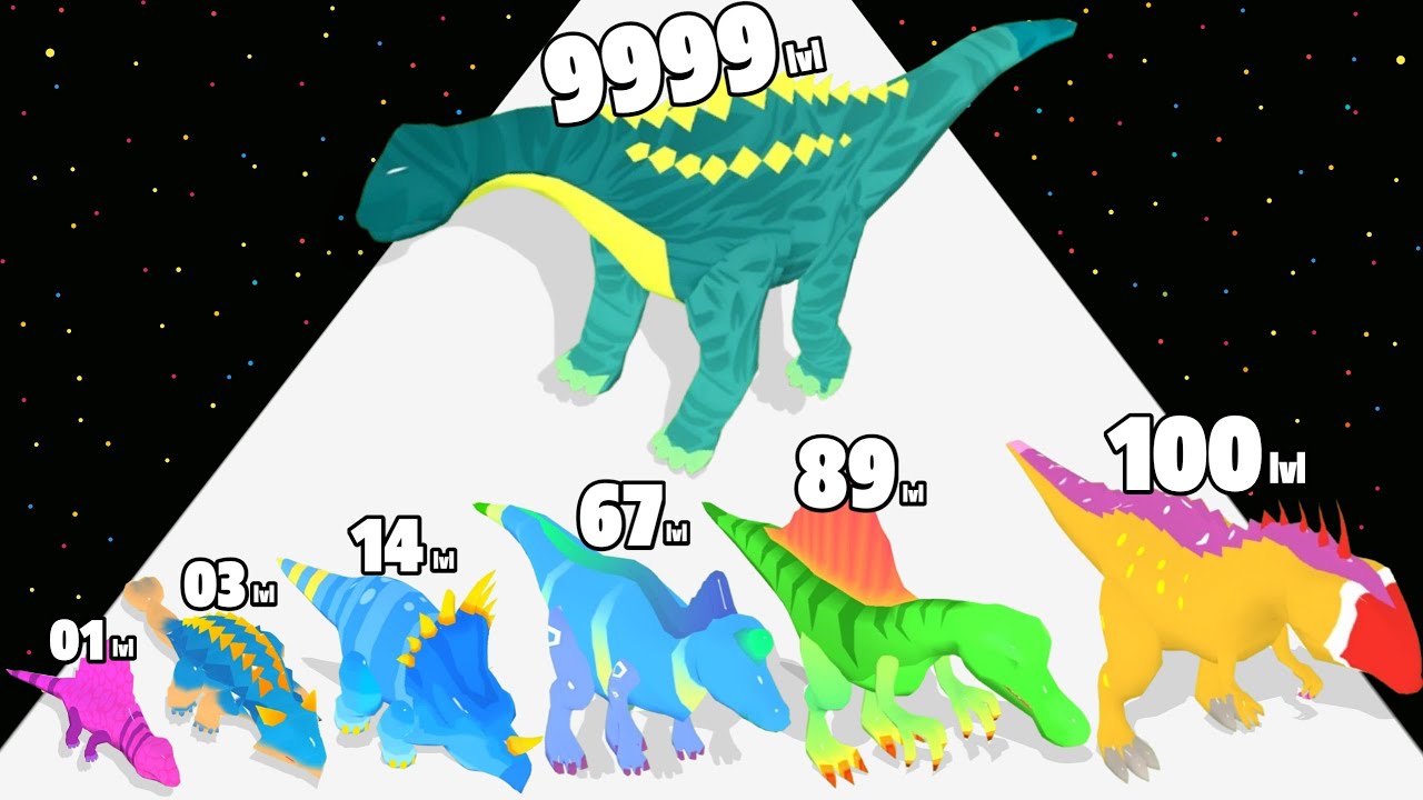 Dinosaur Evolution Dino Run - Level Up Dinosaur Max Level Gameplay