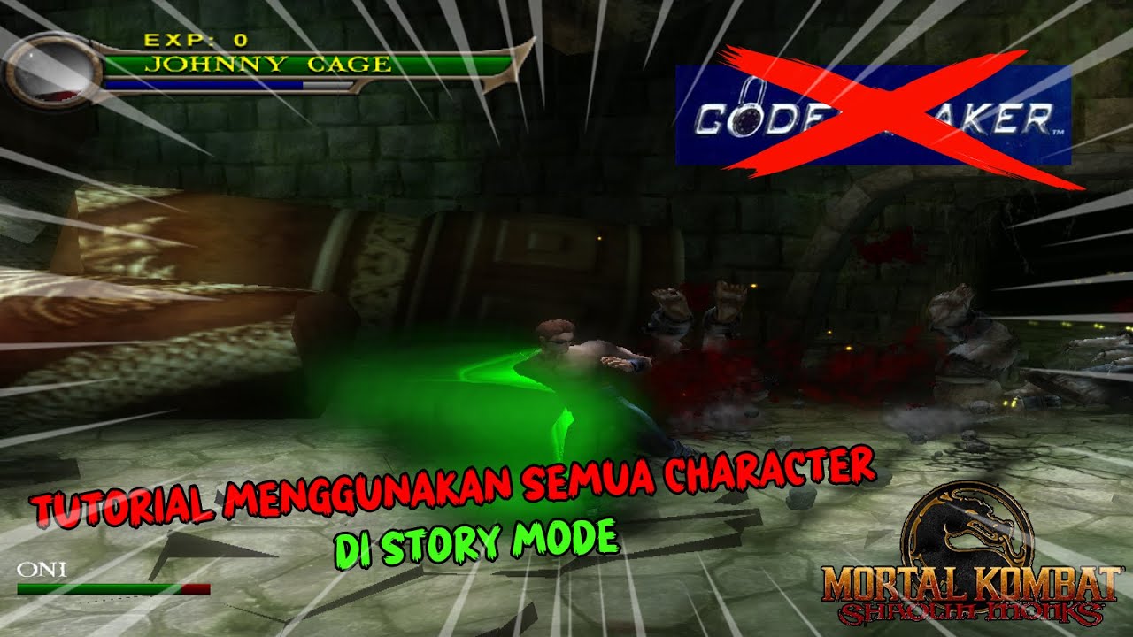 Tutorial Menggunakan Semua Character Story Mode Mortal Kombat Shaolin Monk Tanpa CodeBreaker PCSX2