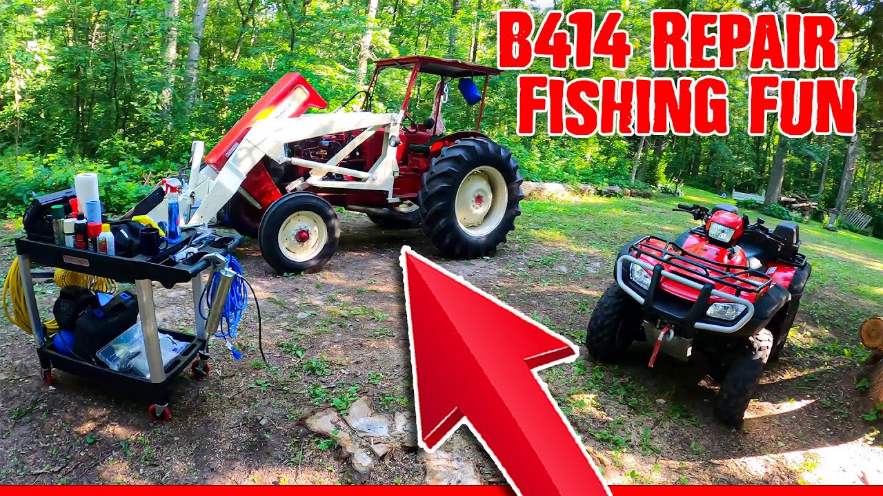 B414 Tractor Generator Repair Gone Fishing! 🎣 | Off-Grid Adventure at My Wilderness Camp