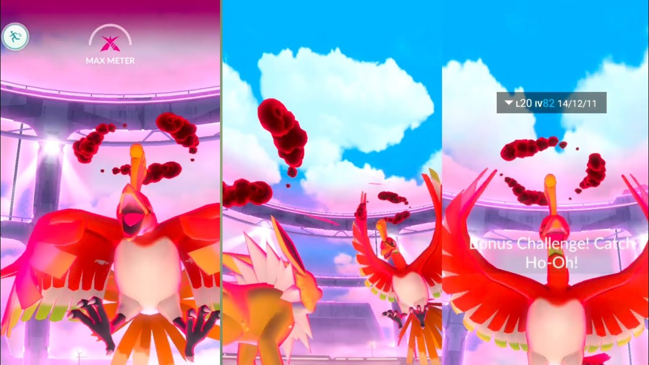 First' ever Dynamax Ho-oh raid in Pokemongo #Ho-Oh