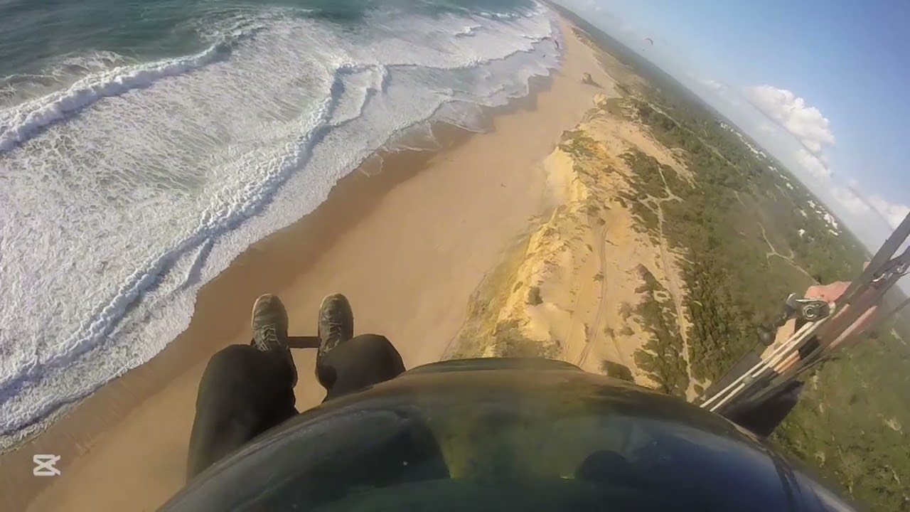 Meco Beach UonAir paragliding school , my second round of the day