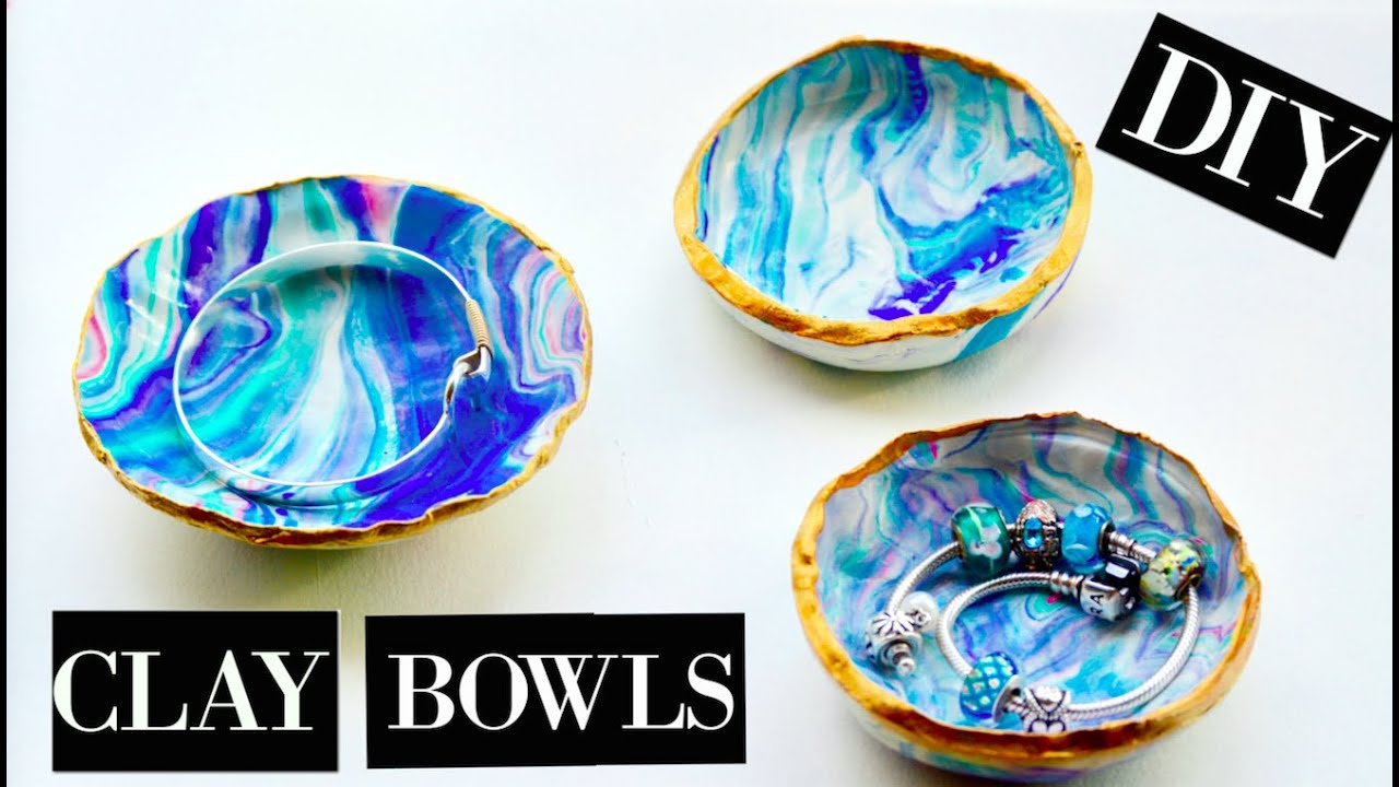 DIY: MARBLE CLAY BOWLS