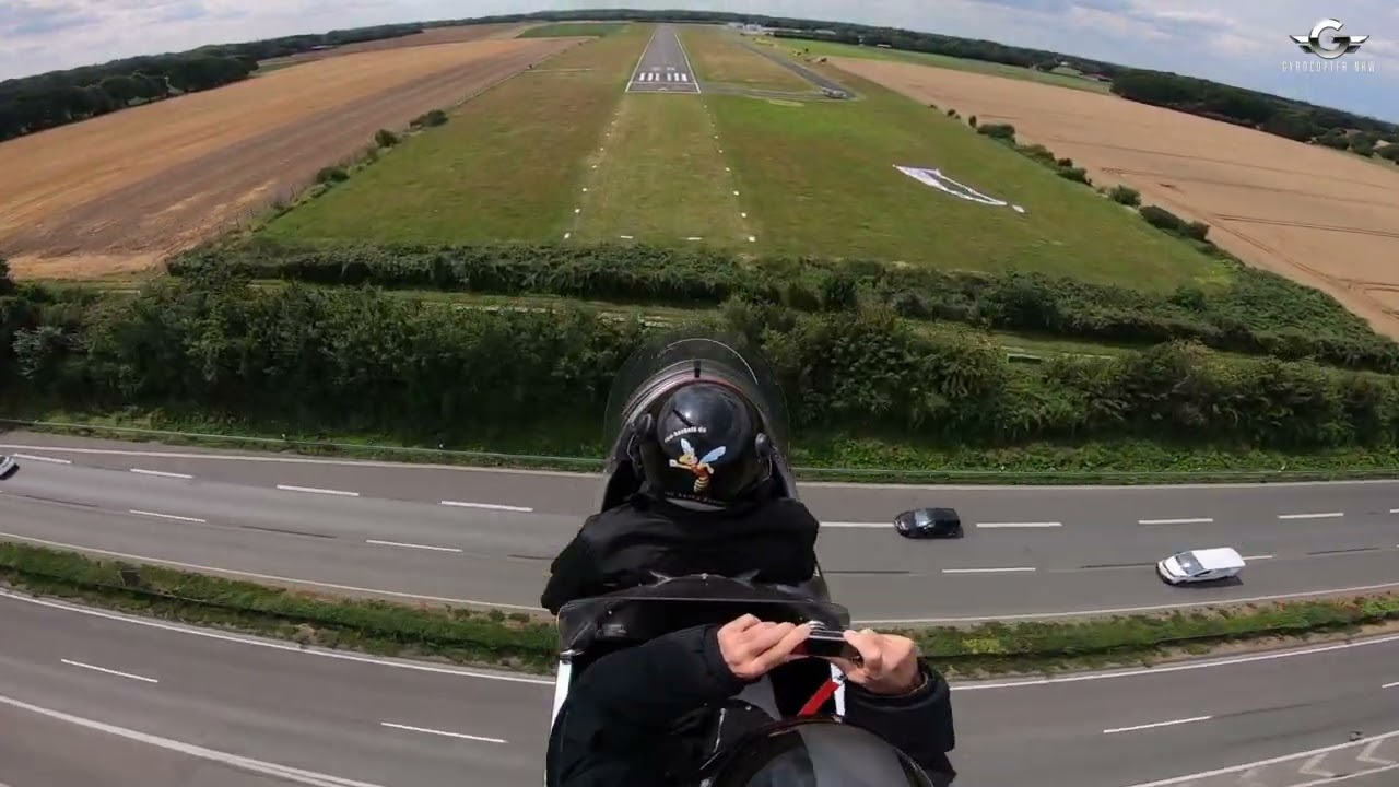 kurze, weiche Gyrocopter-Landung