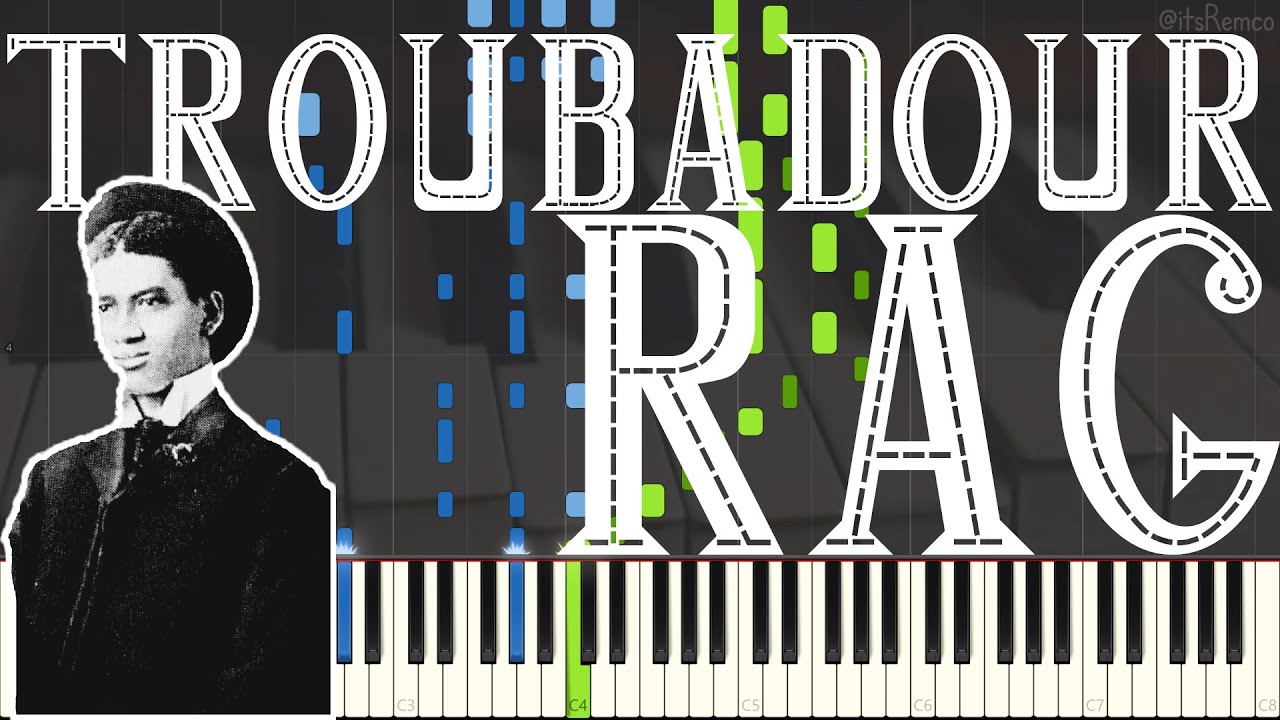 James Scott - Troubadour Rag 1919 (Ragtime Piano Synthesia)