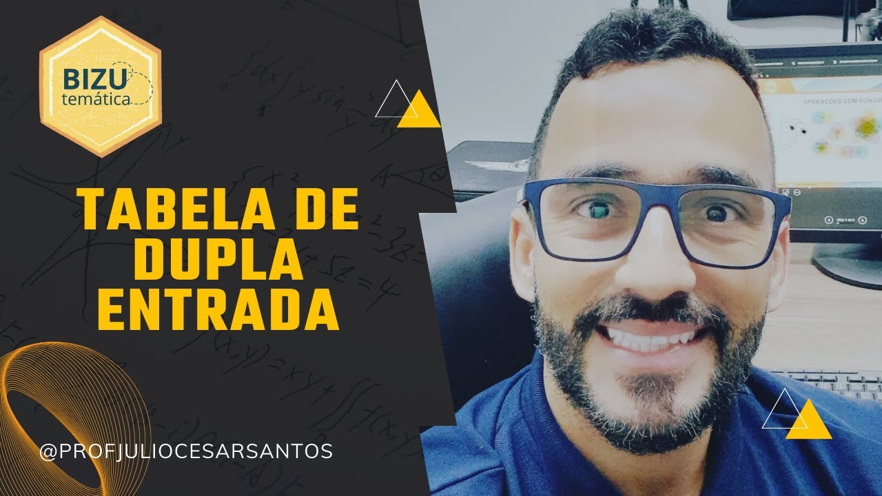 Tabela de dupla entrada - (tabela de contingência)