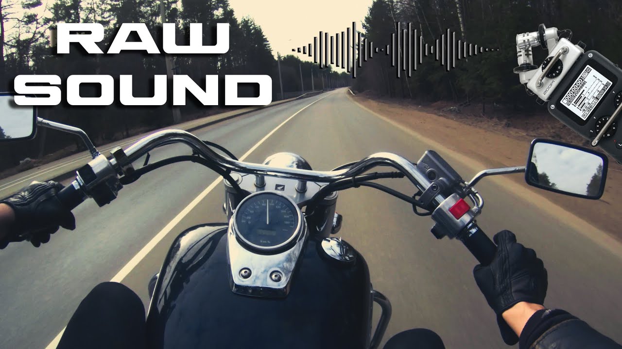 [4K30FPS] Honda Shadow 750 AERO | Звук | Raw Sound