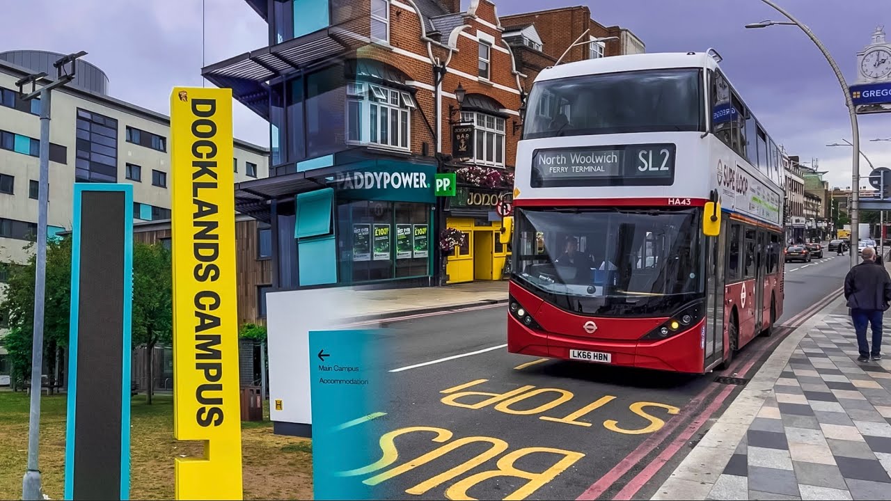 London Bus Route SL2 | Up And Down Journey [ back-to-back bus ride ]