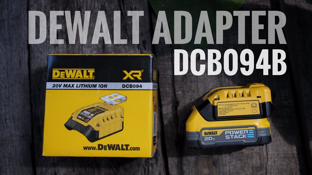 DEWALT DCB094 อแดปเตอร์แปลงแบตเตอรี่ DEWALT เป็น POWER BANK (แบบตัวเปล่า)