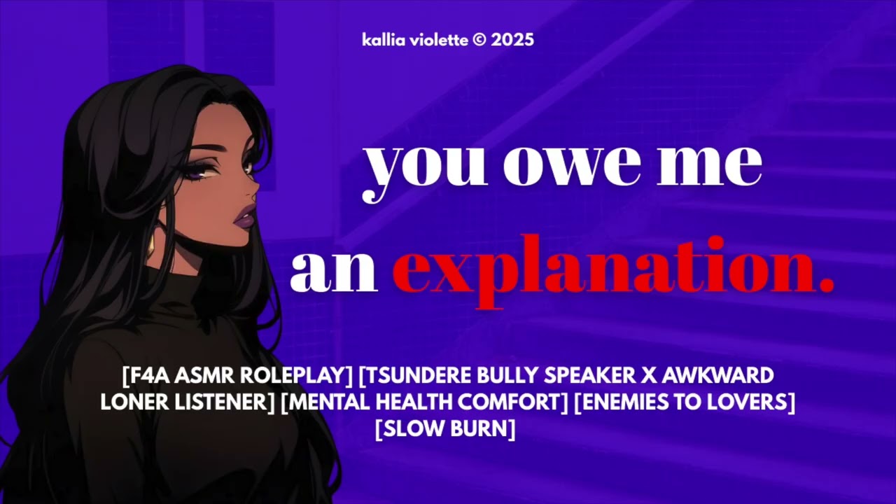 your bully confronts you about skipping class [comfort] [enemies to lovers] [asmr roleplay]