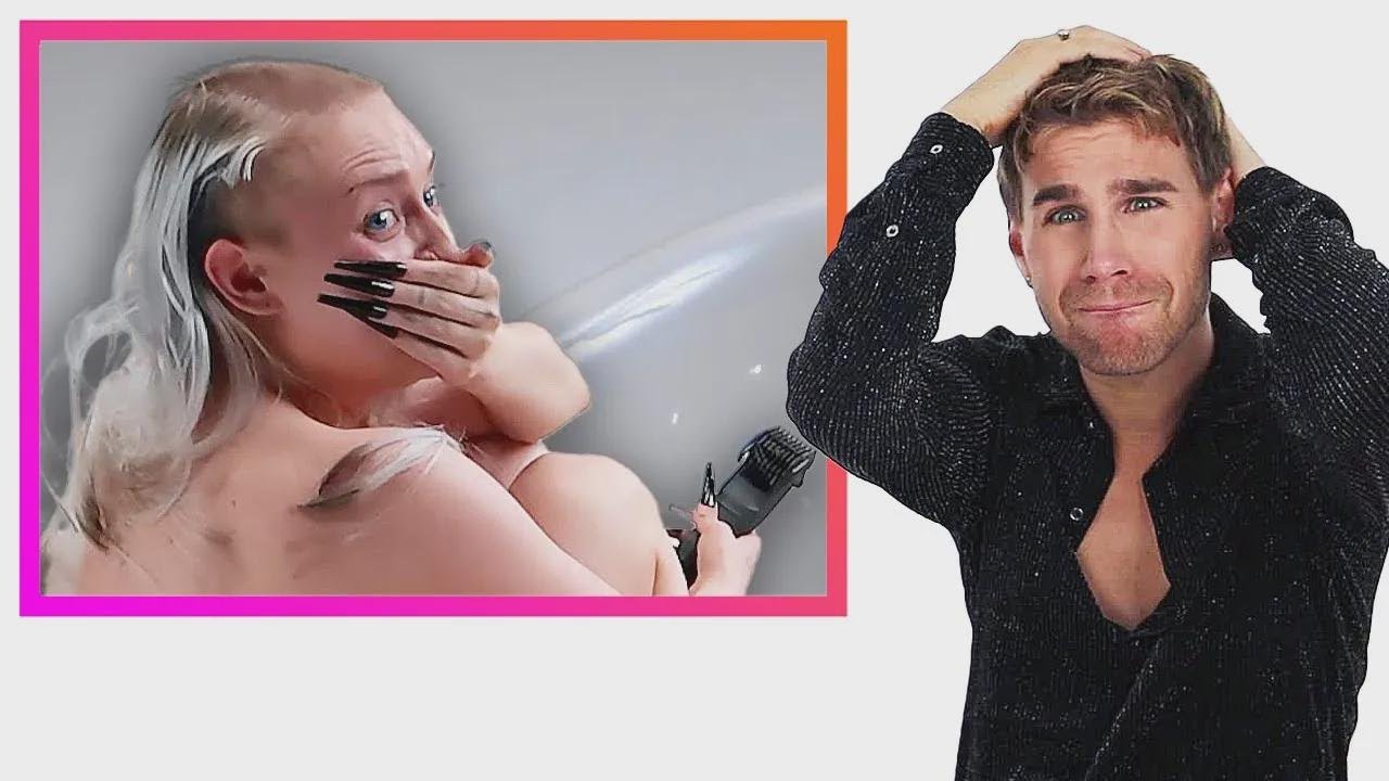 Reacción de estilista: ¡chicas se rapan todo el cabello!