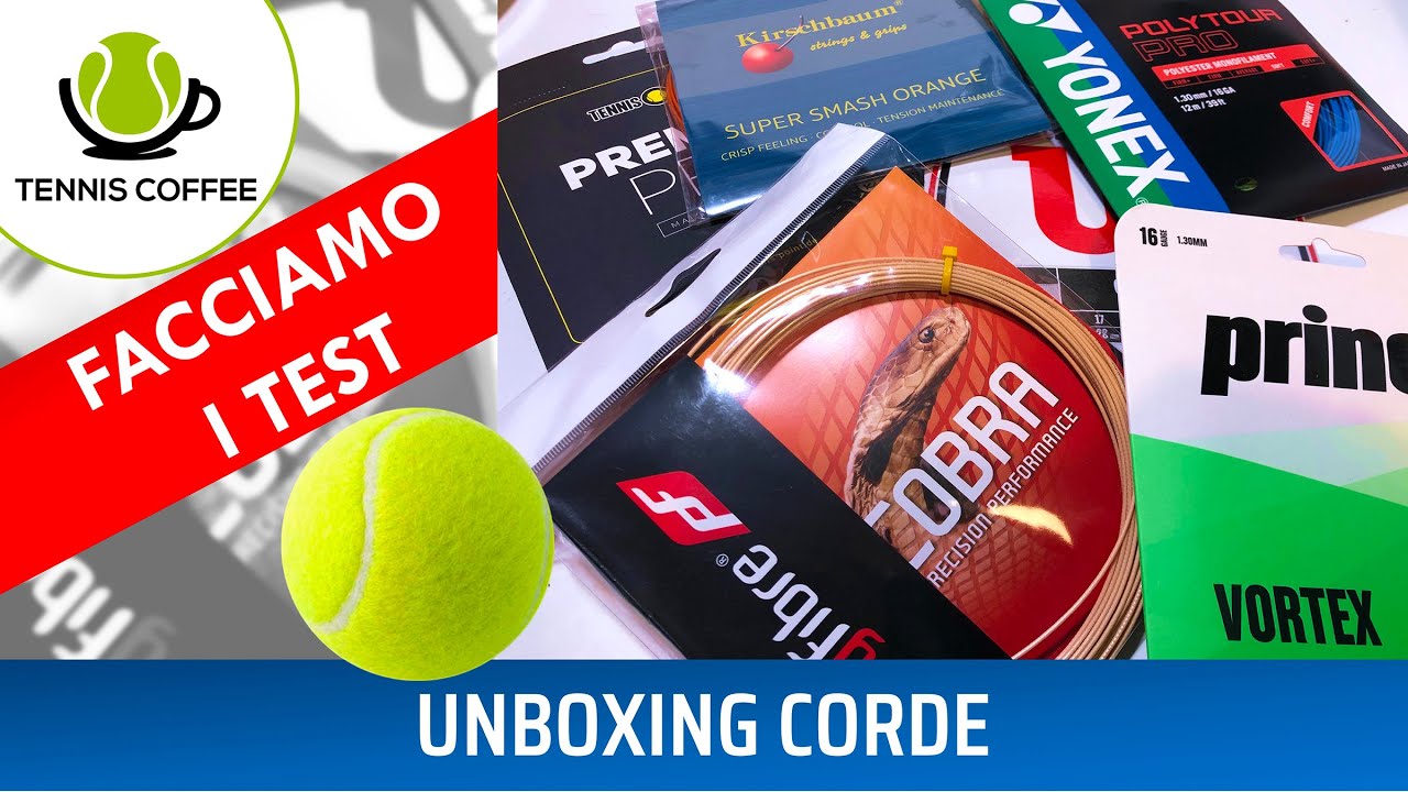 UNBOXING CORDE da Tennis Point 🎁 Wilson Revolve, Kirschbaum Cobra, Yonex Poly Tour e non solo