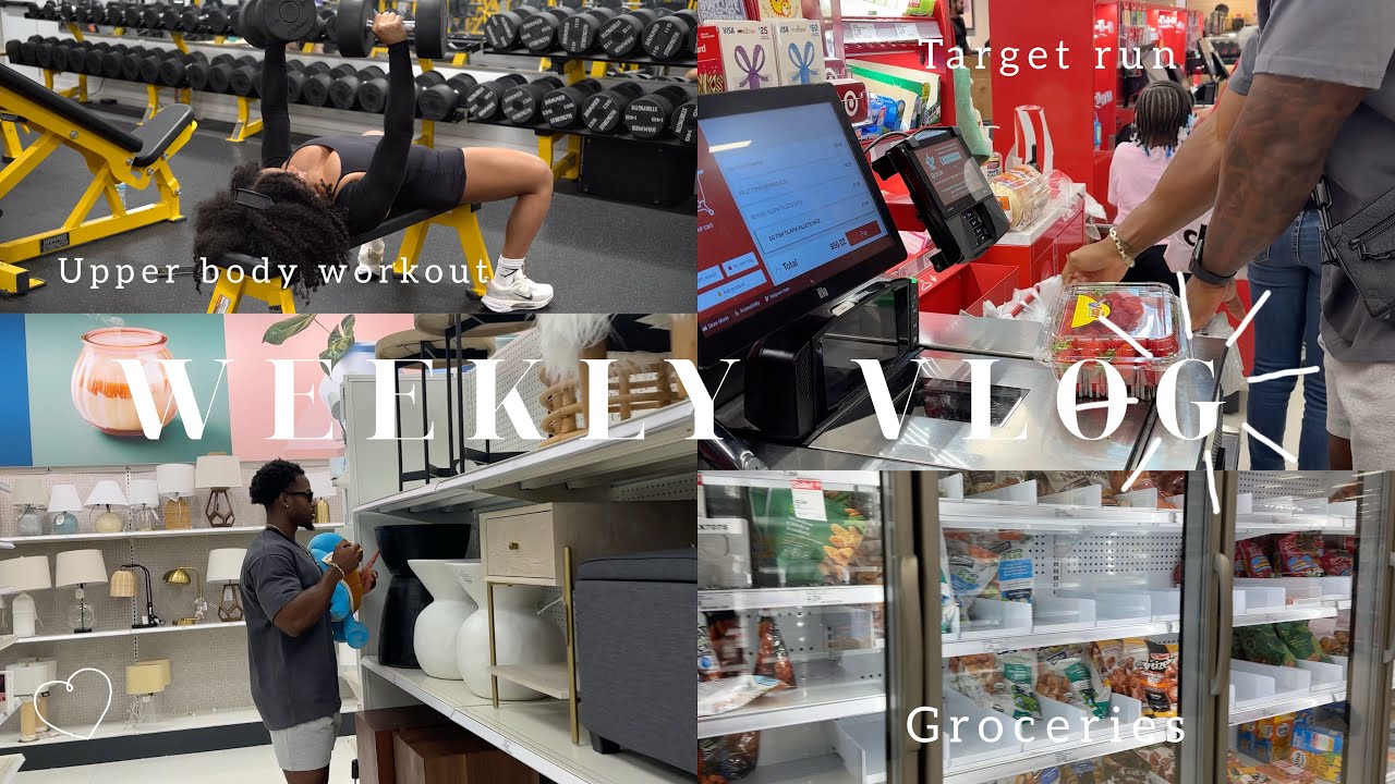 WEEKLY VLOG | target run with Swole, dumbbell ONLY upper body workout