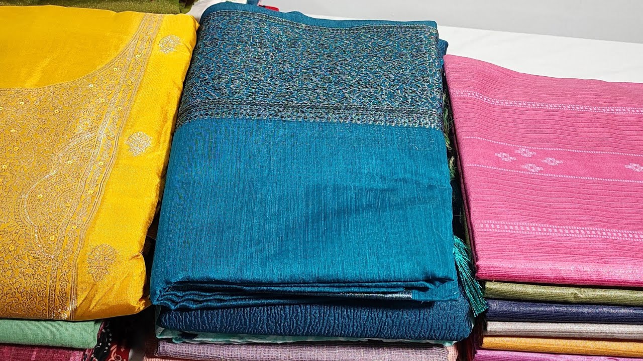 SEMITUSSAR SILK DESIGNER SET|PURE BANARASI PARTY WEAR SET|SEMIMODALSILK BAVENJI DUPATTA 
