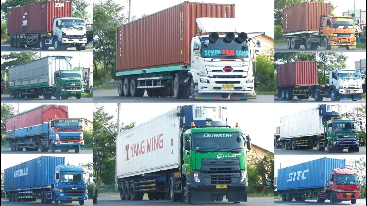 TRUK KONTAINER GANTENG BESAR & PANJANG HINO 500 FUSO FIGHTER UD QUESTER ISUZU GIGA MERCY UD NISSAN