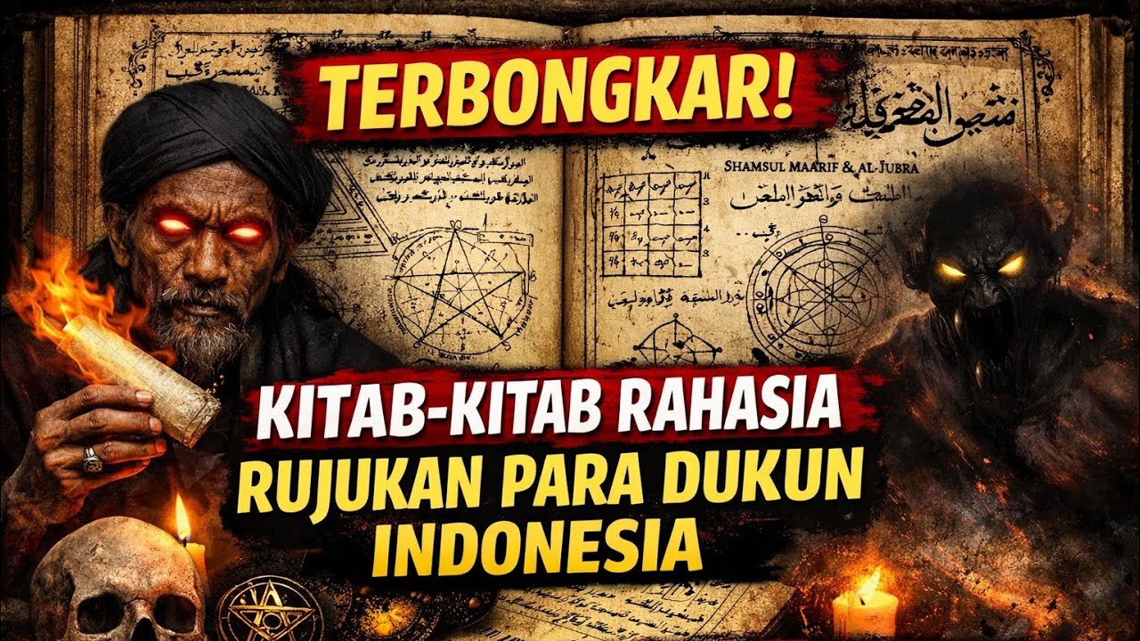 TERBONGKAR! Kitab-Kitab Rahasia Rujukan Para Dukun Indonesia – Fakta Sihir, Jin, dan Penyimpangan