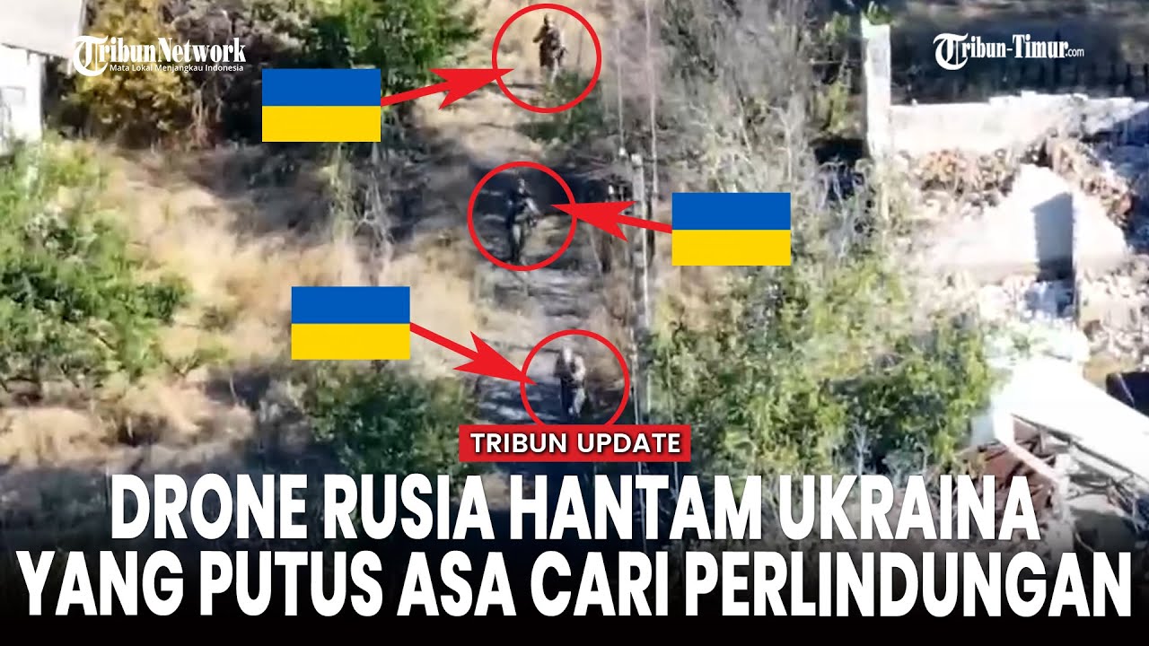[FULL] Tak Ada Tempat Berlindung, Tentara Ukraina Disergap Drone Peledak Rusia