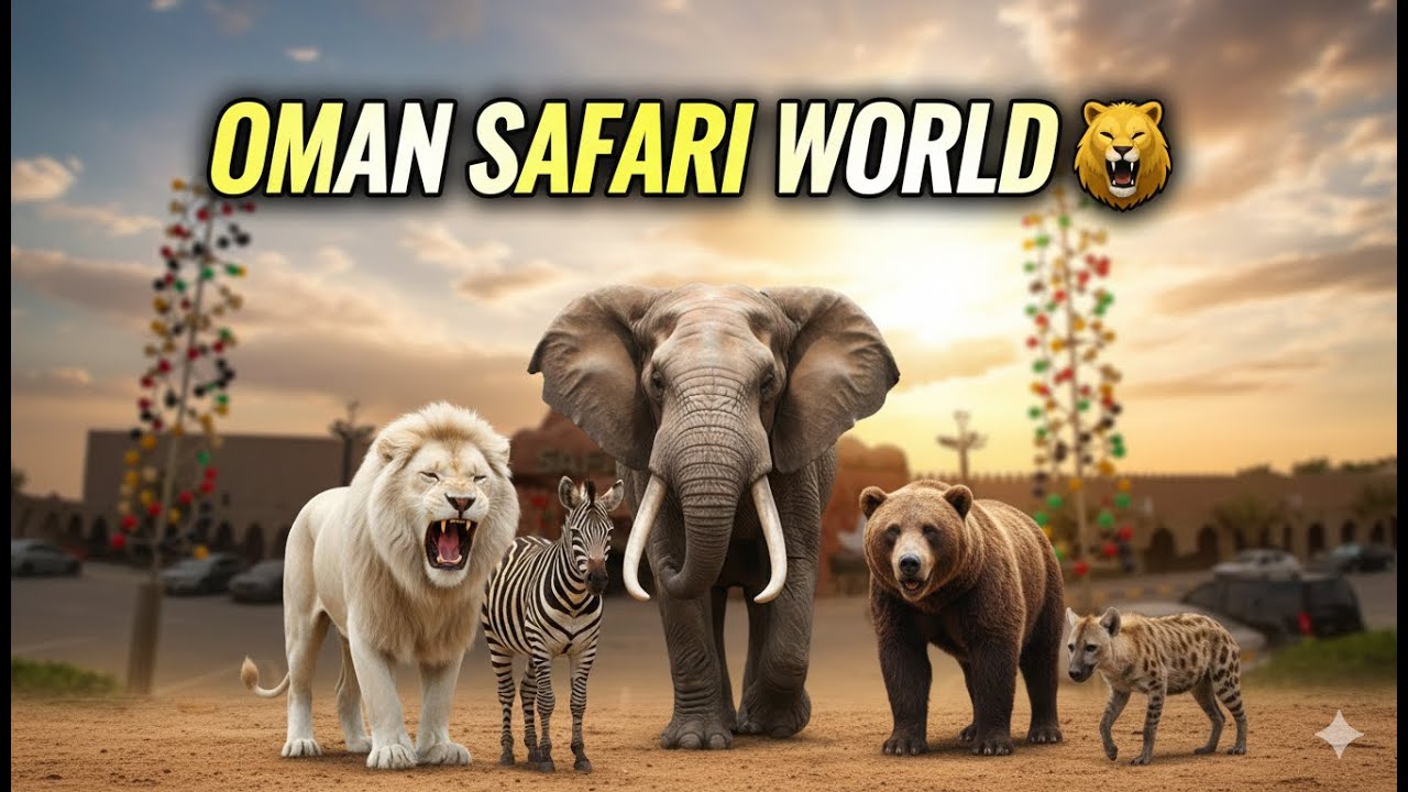 Oman Safari World 🦁 | Biggest Zoo in Oman | Indians Must Visit 🇮🇳🇴🇲