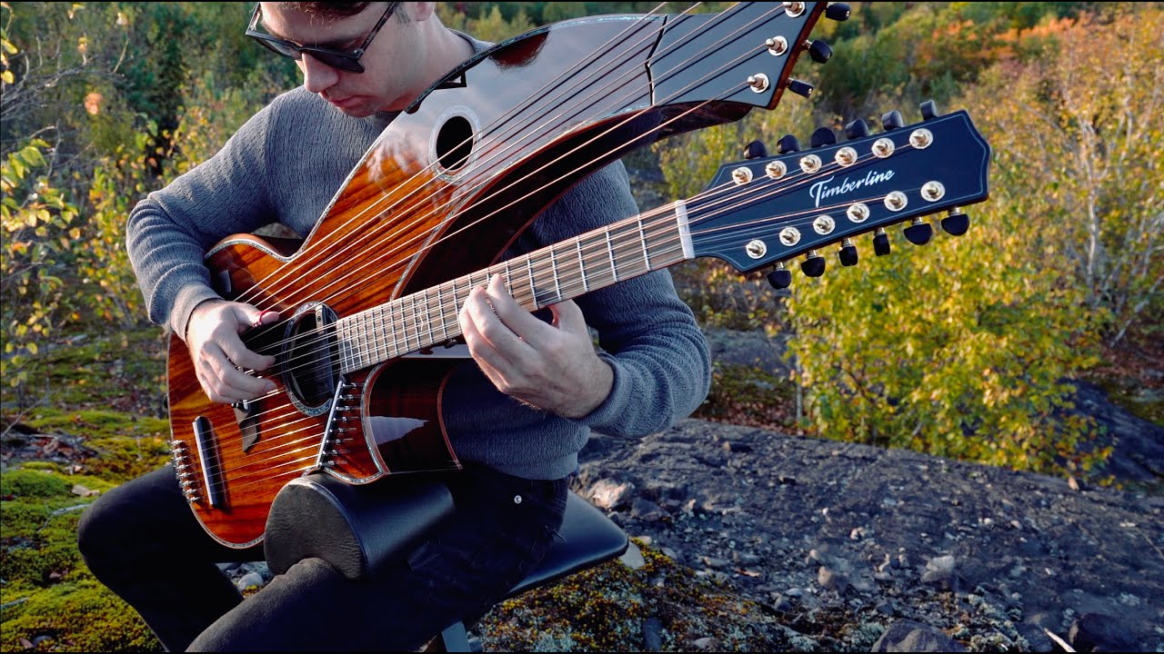 Scarborough Fair - 26 String Harp Guitar Cover