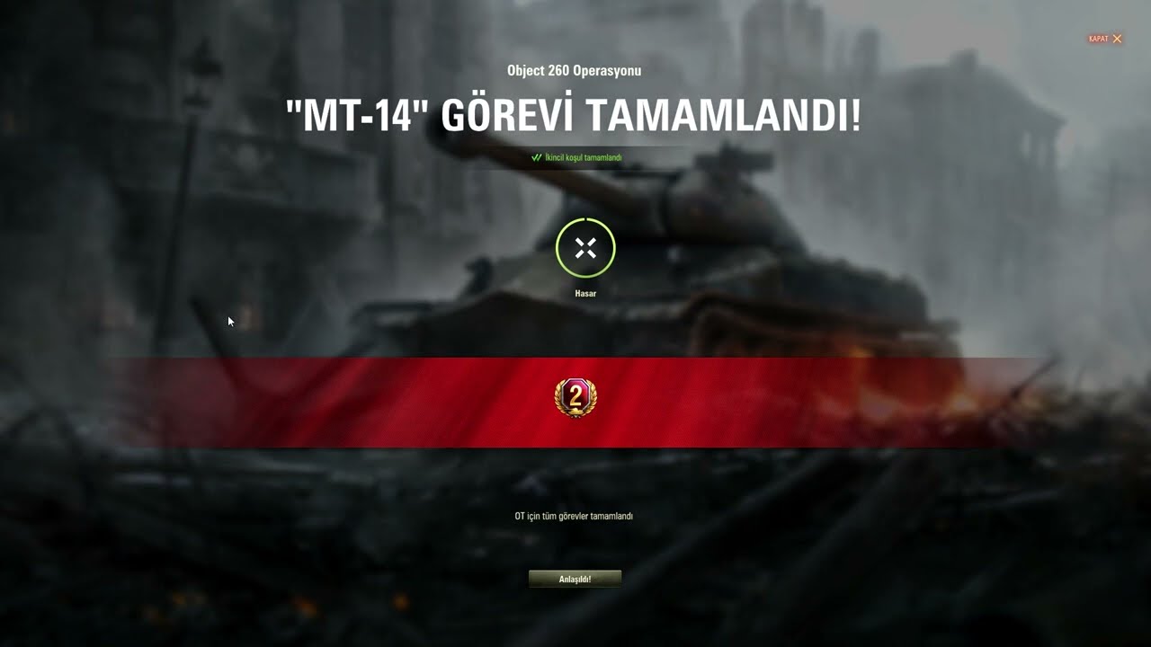 WOT : How To Complete  ' OBJ 260 MT 14 '  MİSSİON ~ ( 6 KİLLS | 4K DMG ) ~ MASTER CLASS GAMEPLAY