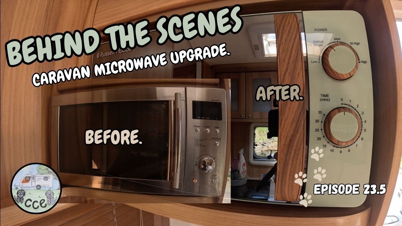 WHY! We UPGRADE our Old Caravan Microwave. Ep23.5