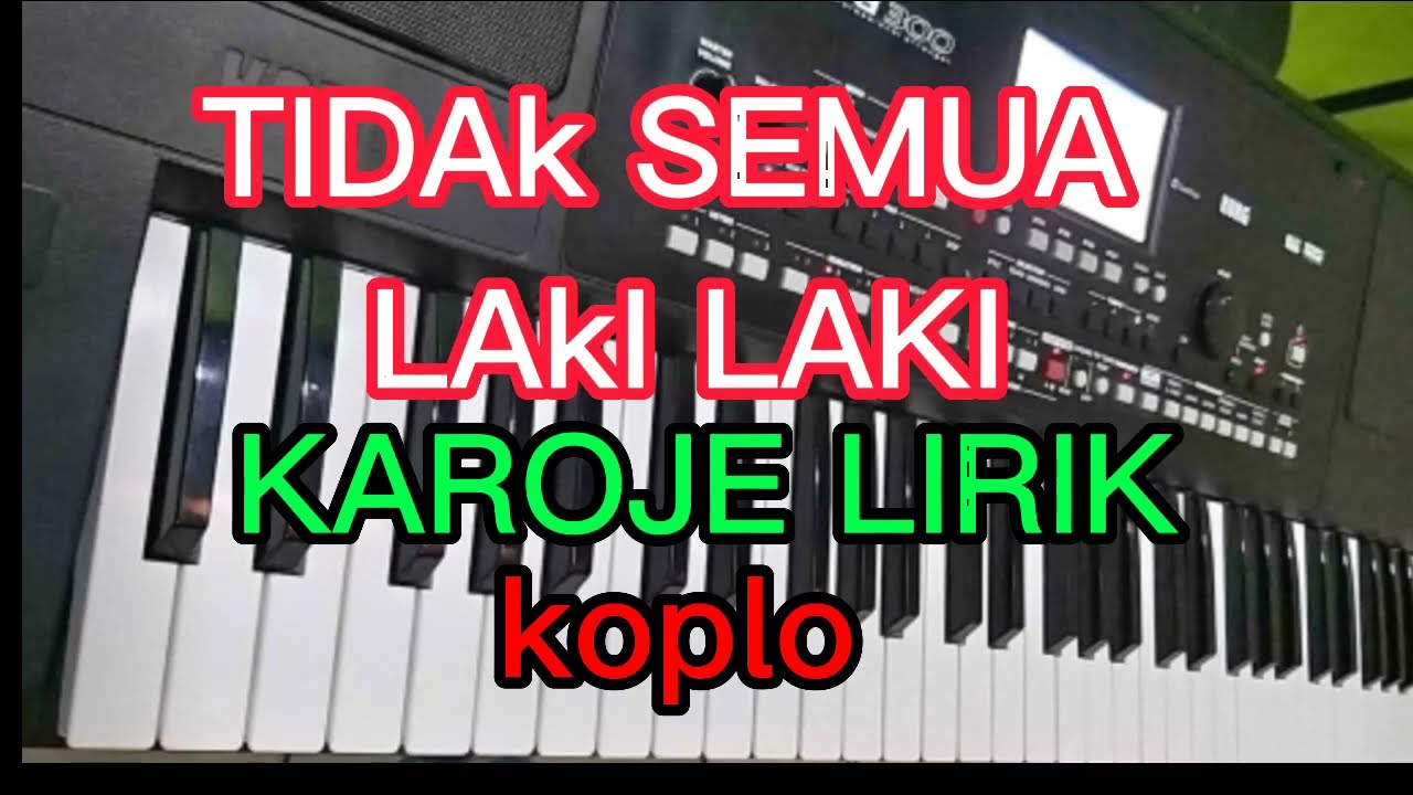 TIDAK SEMUA LAKI LAKI KAROKE LIRIK KOPLO