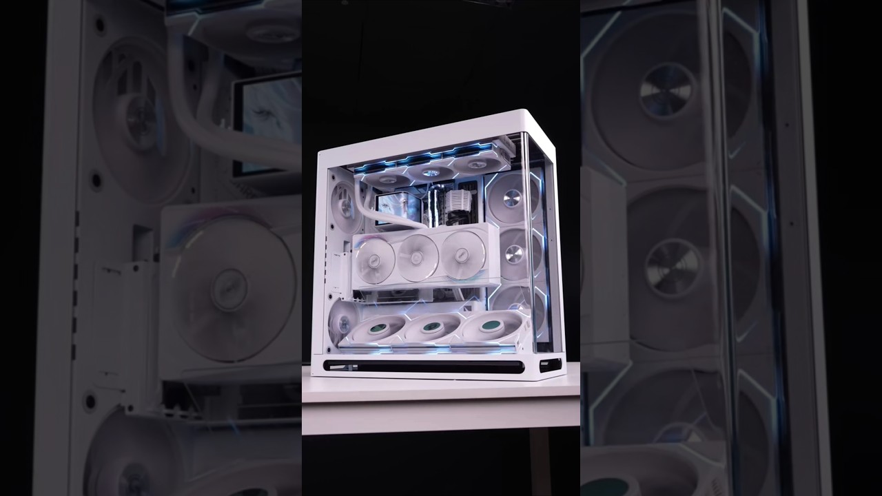 The ALL WHITE 2025 Dream PC Build!🤴 AMD R9 9950X 3D + RTX 5090😵 #pcbuild #gaming #amd #rtx #computer