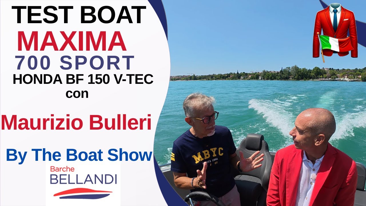 Maxima 700 Sport con Honda 150: la prova in acqua con Maurizio Bulleri | The Boat Show