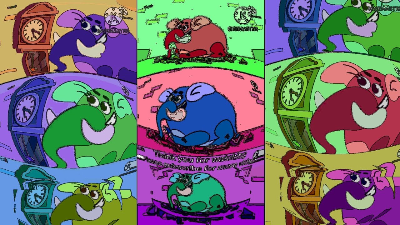 Hickory Dickory Dock|| Elephant🐘climb ⏰ with cartoon effect