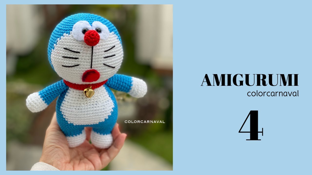 Вязание амигуруми дораэмон | часть 4