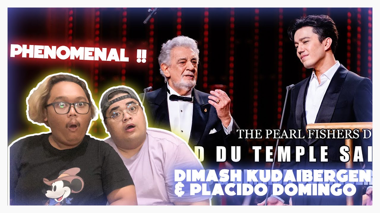 Dimash Qudaibergen & Placido Domingo - The Pearl Fishers’ Duet: Au fond du Temple Saint | REACTION
