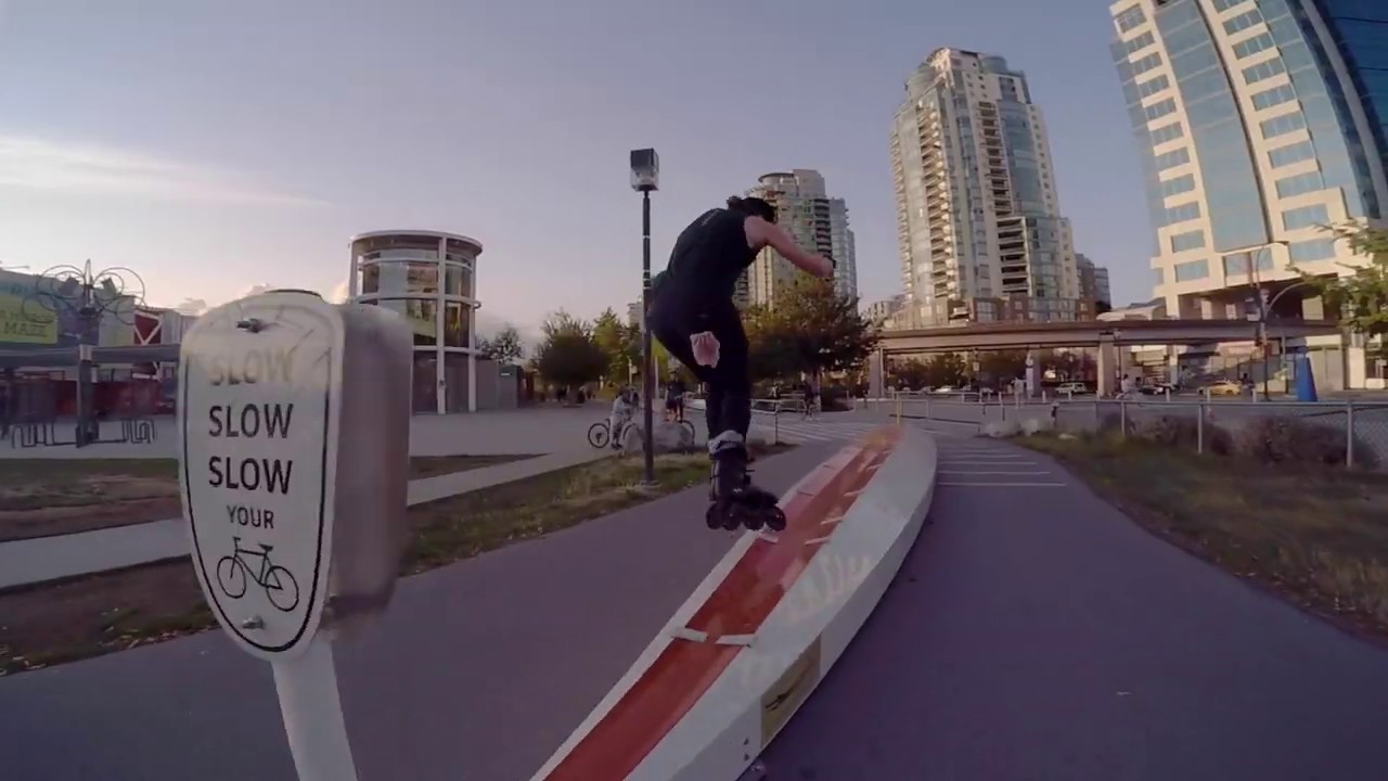 Powerslide NEXT Blackout - Sunset Rollerblade @ Stanley Park Vancouver