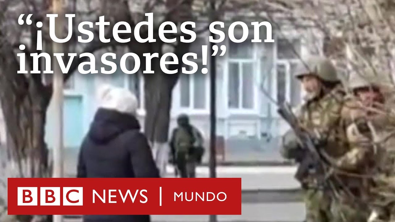 Mujer ucraniana a soldado ruso: 