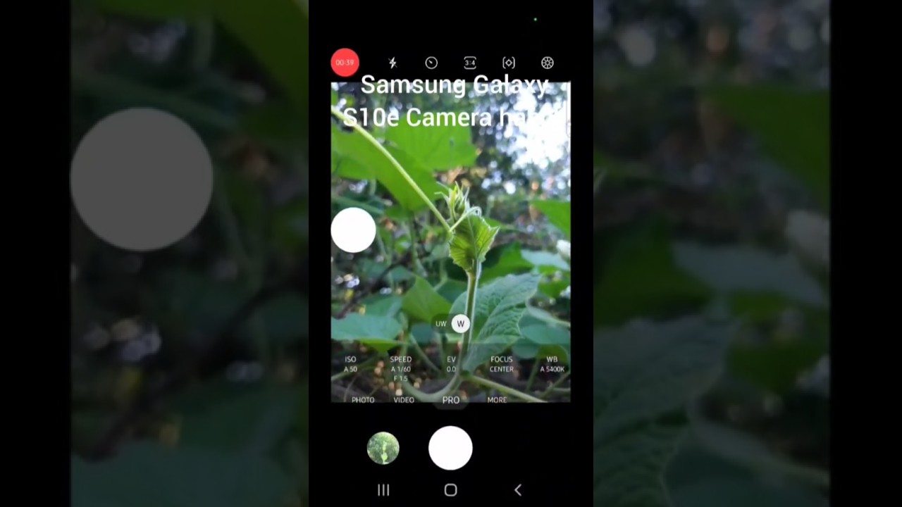 Galaxy S10e camera hack. 