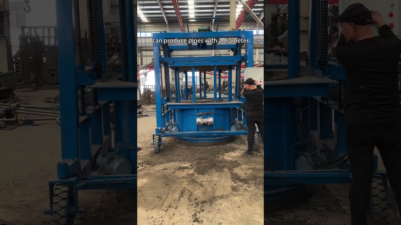 Egg laying Pipe Making Machinery# #brickwork #concretepipe #drainage #concrete #cement