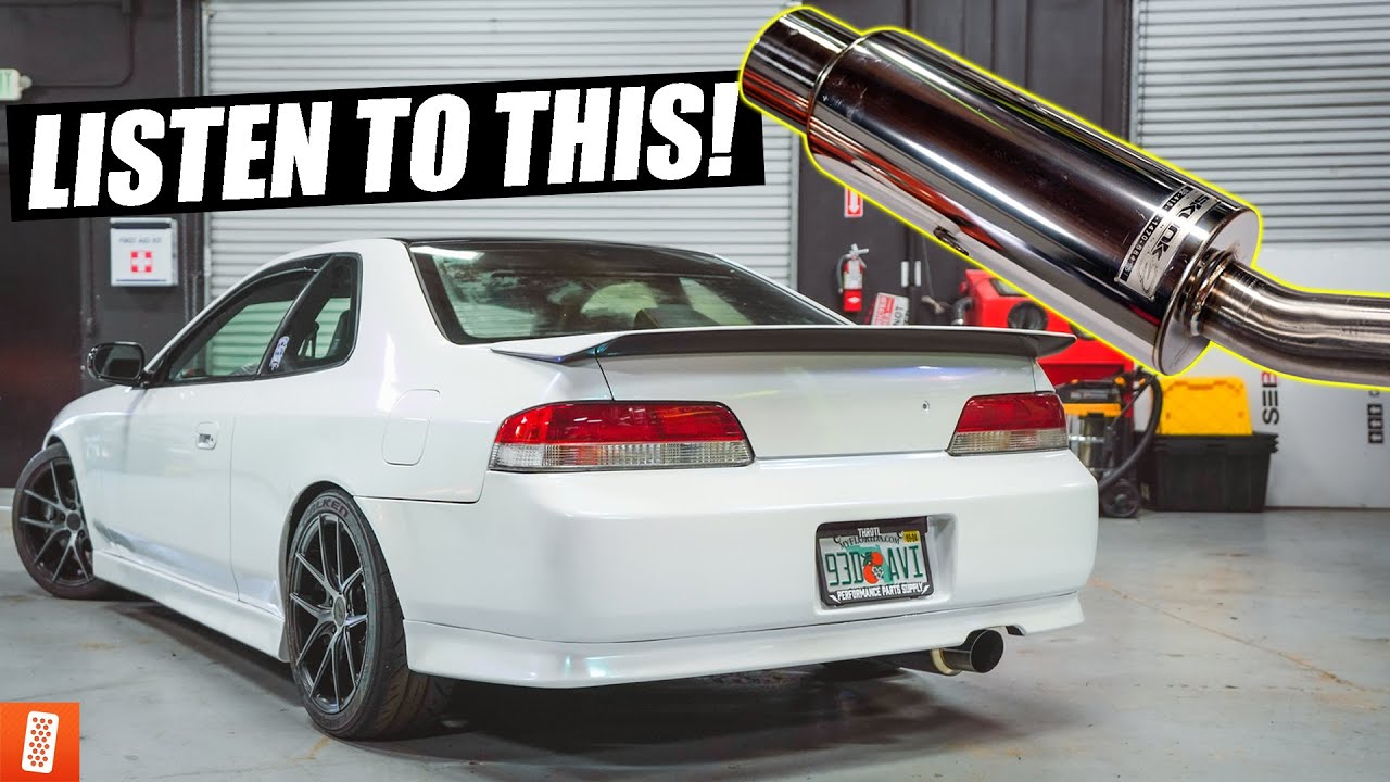 Installing a Skunk2 Catback Exhaust on the @throtl 1997 Honda Prelude VTEC! (throtl Dream Build 5)