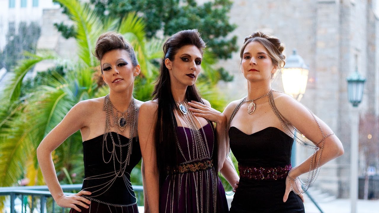 Fantasy Couture Gowns with Chains! Photoshoot For My gothic fantasy dress collection