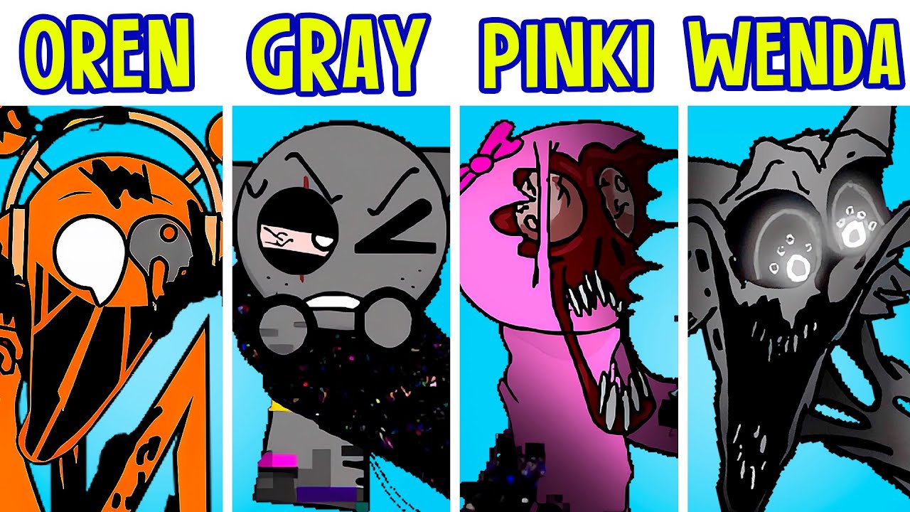 FNF Vs Pibby Pink Eye // Full Story Part 1 Incredibox Sprunki Friday Night Funkin'