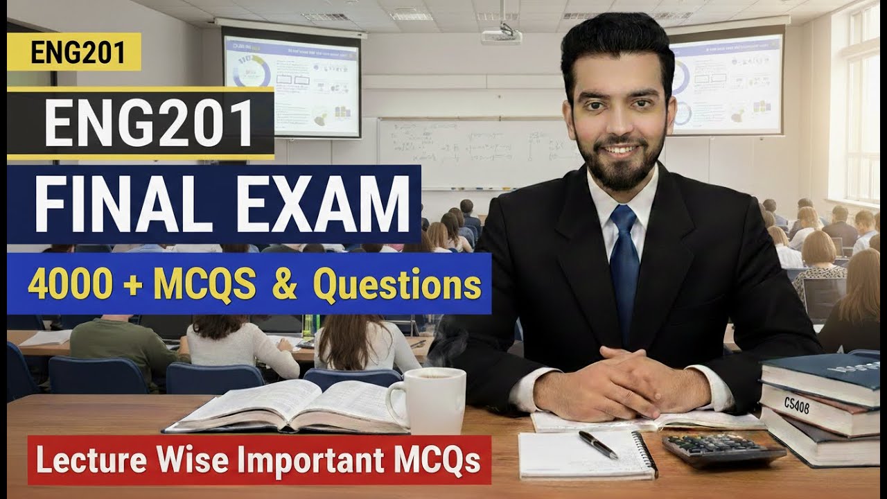 ENG201 Final Term Exam 2026 🔥 Important MCQs & Most Expected Questions | VU