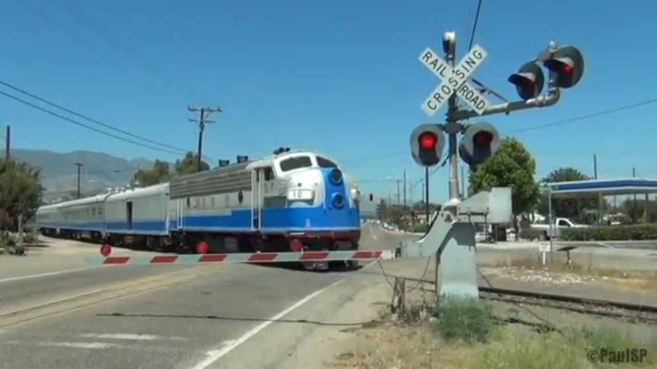 Fillmore & Western on the West part of the Santa Paula Branch with many RARE Railroad Crossings