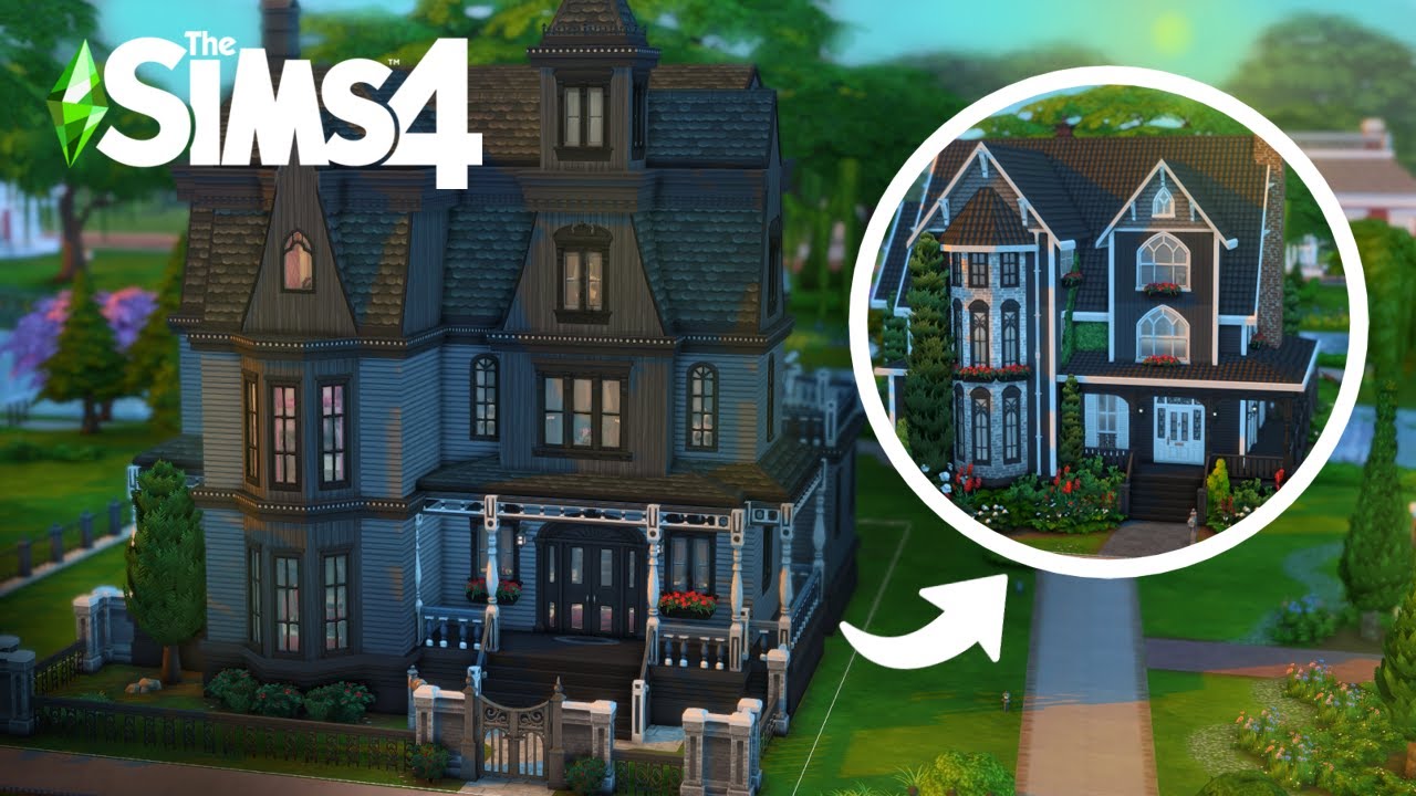 Renovating the Goth Family Home 🌹 | Sims 4 Speed Build