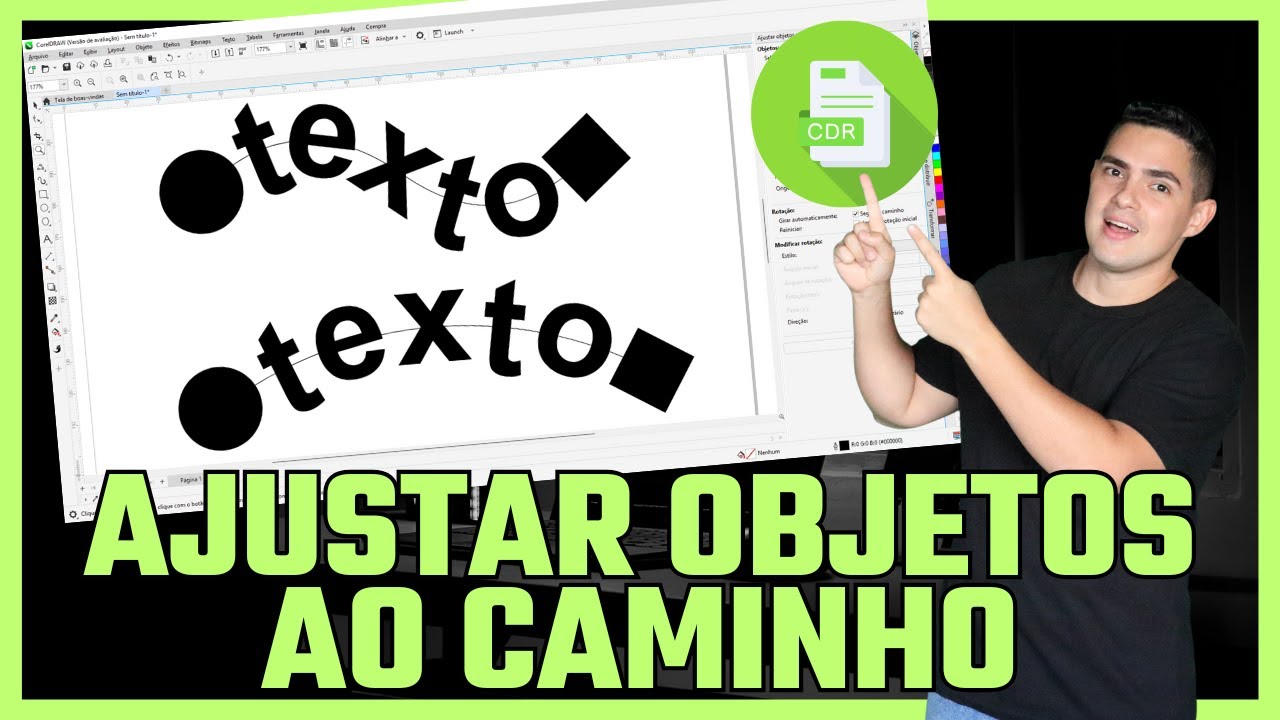 Como ajustar objetos ao caminho no CorelDRAW (Dica rápida e simples)