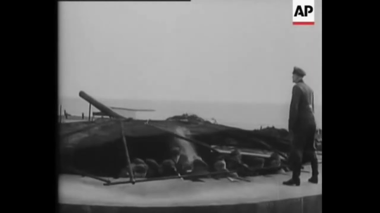 Marine Flakbatterie Kugelbake - Cuxhaven 1940 beim &Uuml;bungsschie&szlig;en.