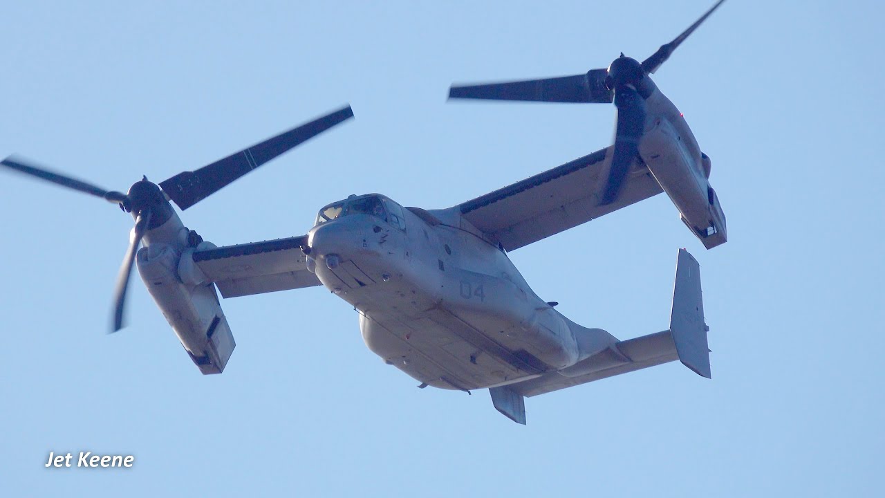 Is It a Helicopter or a Plane? Find Out! - Bell Boeing MV-22 Osprey Tiltrotor Aircraft Takeoff