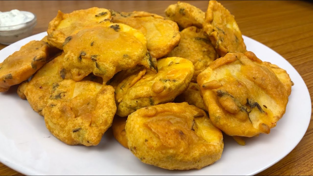 Aloo Pakora Recipe • Potato Scallops • Fried Potatoes Recipe • Aloo Pakoda • Easy Potato Recipes