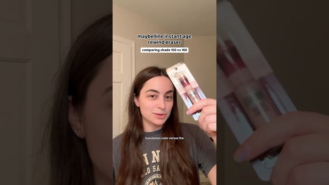 Maybelline instant age rewind eraser (shade 150 vs 160) #shorts #makeup #review #firstimpressions