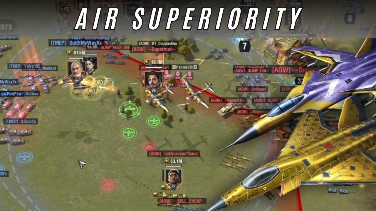 Warpath 13.5 - TMEP showing AOW some air superiority