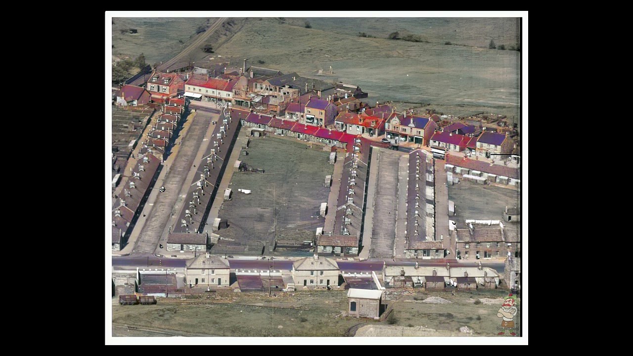 Old Newmains from Above (In Colour)