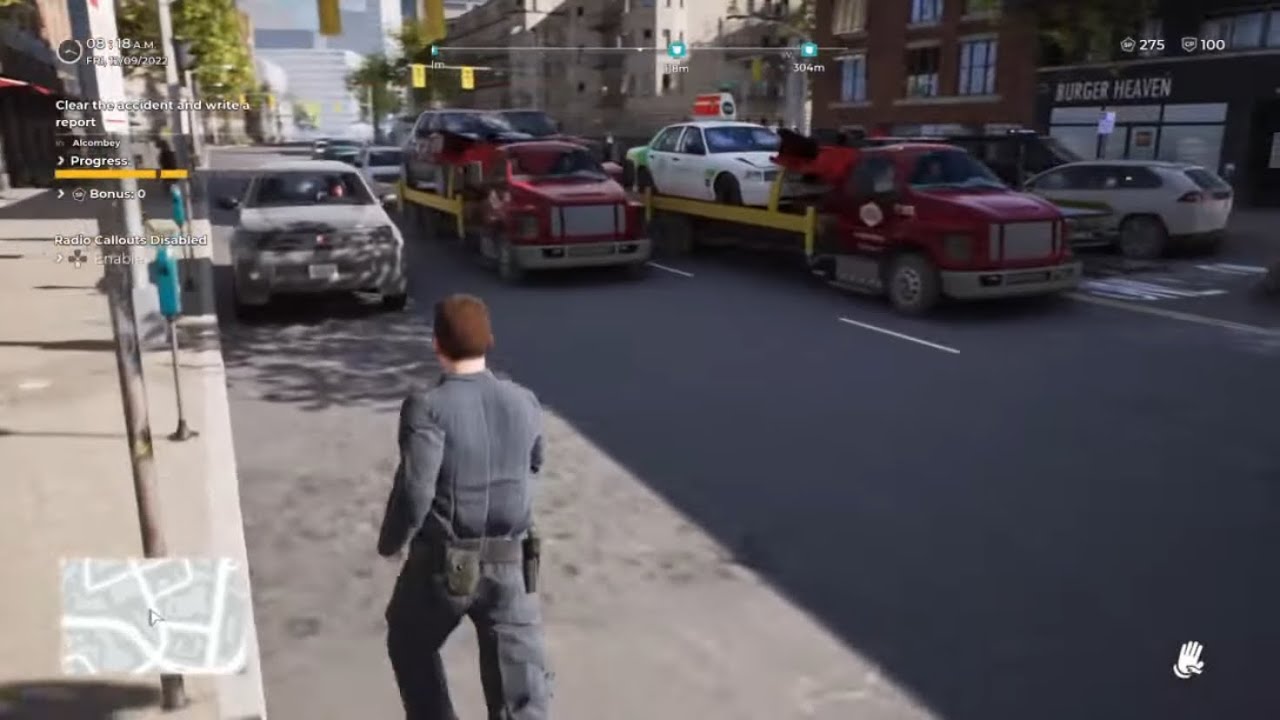 Police Sim Patrol officers : directing a crazy  traffic jam 