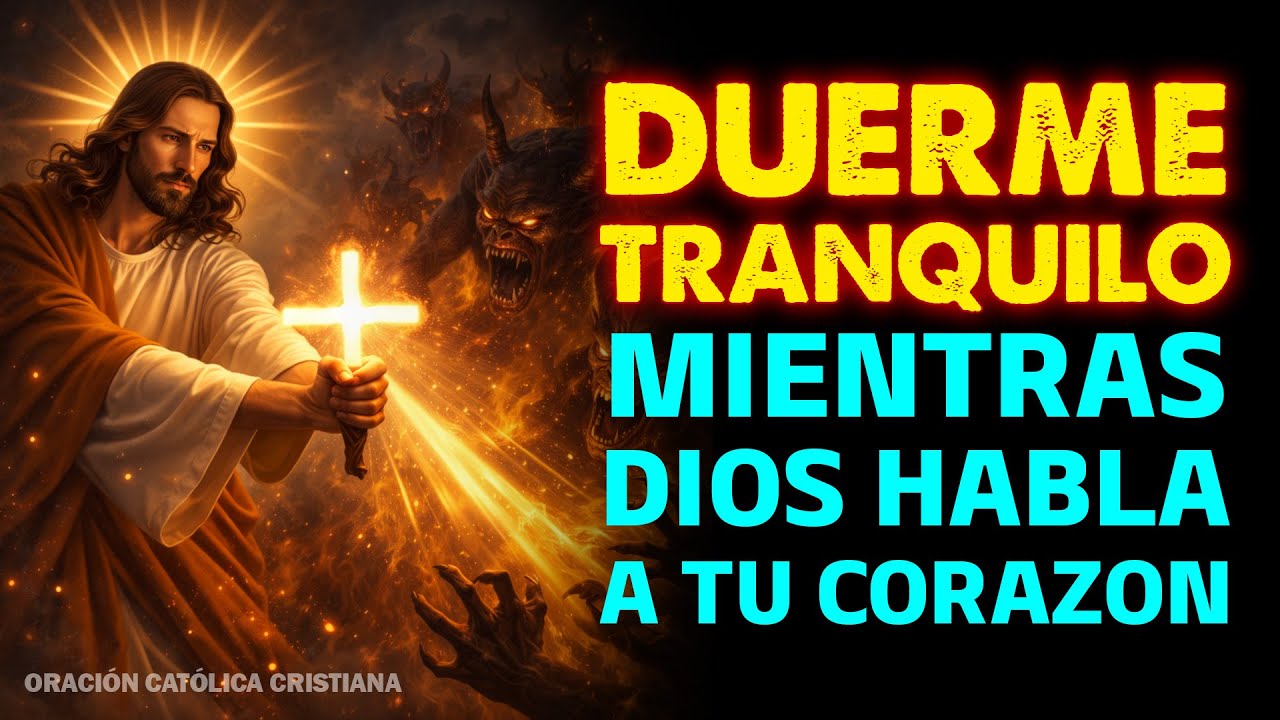 ORACIÓN PARA DORMIR 💤 ESCUCHANDO la VOZ de DIOS 😴 y CONCILIAR el SUEÑO RÁPIDAMENTE 😴🛌💤