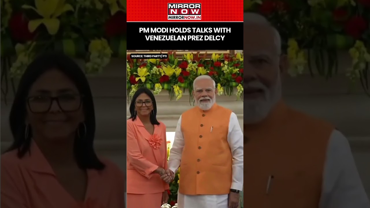 PM Modi Holds Bilateral Talks With Delcy Rodr&iacute;guez To Strengthen India-Venezuela Ties #shorts